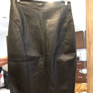Leather skirt